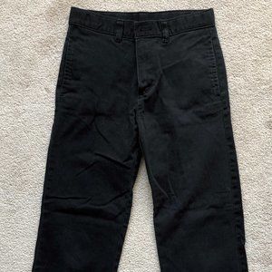 Boys Wonder Nation Black Chinos Size 14R Adjustable Waist